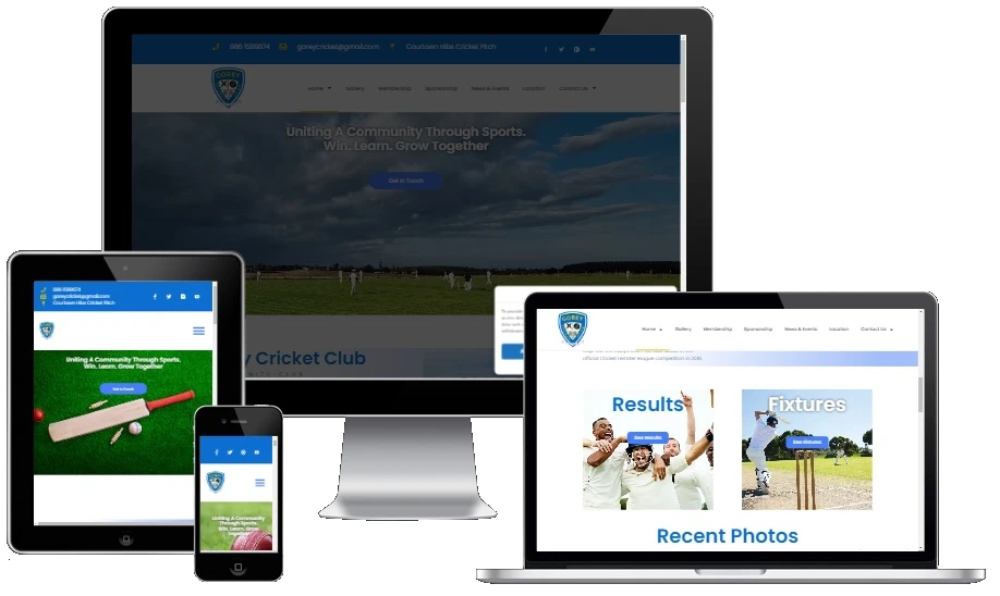 Gorey Cricket Club Website
